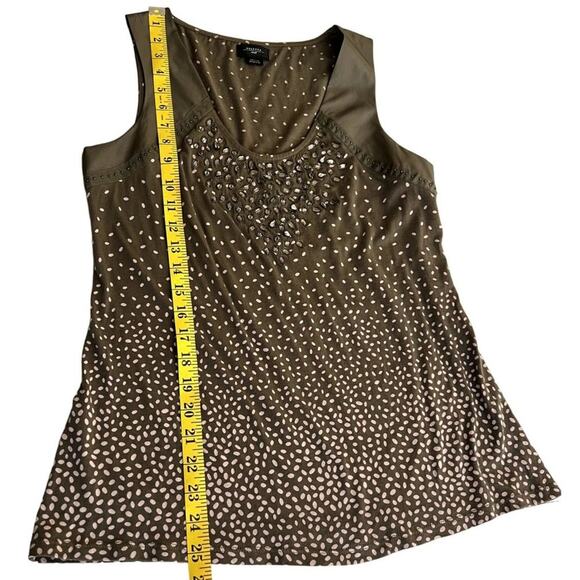 Deletta Women Size Small Embellishments Sleeveless Top blouse tank summer spring - Picture 5 of 7